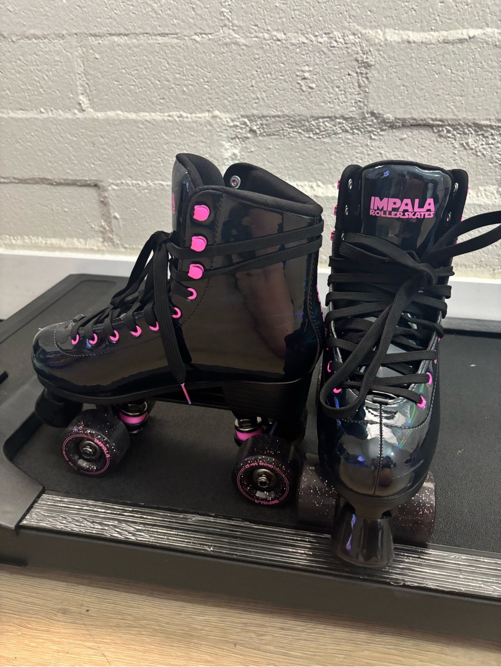 Impala Black & Pink Women's Quad Roller Skates 🛼